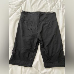 Iris & ink mesh cutout biker shorts